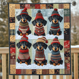 Zampe e Pompon Quilt Artistico da Parete