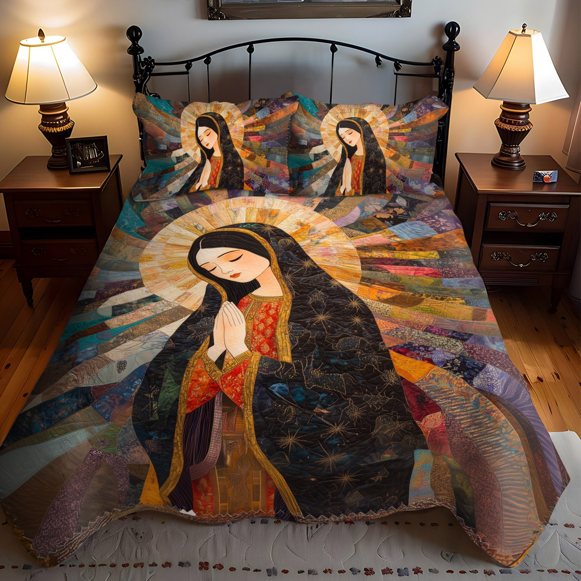 Set di Biancheria da Letto Trapuntata 3 Pezzi Guardiano Pacifico