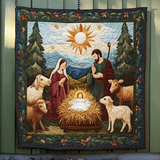 Presepe di Pace Coperta Trapuntata