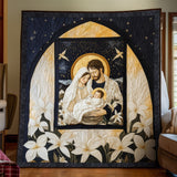 Scena della Natività Tranquilla Coperta Trapuntata
