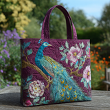 Fascino del Pavone Borsa Tote Trapuntata