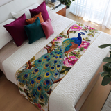 Grazia del Pavone Runner da Letto Trapuntato