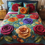 Set di Biancheria da Letto Trapuntata 3 Pezzi Danza del Petalo