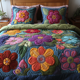 Set di Biancheria da Letto Trapuntata 3 Pezzi Sogni del Petalo