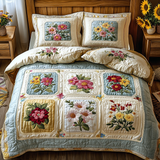Petal Dreams 3-Piece Quilted Bedding Set NCU0VT121