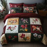 Set di Biancheria da Letto Trapuntata 3 Pezzi Patchwork del Petalo
