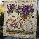 Venditore di Petali Quilt Artistico da Parete