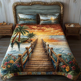 Set di Biancheria da Letto Trapuntata 3 Pezzi Pier To Paradiso