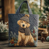 Labrador tra le Pigne Borsa Tote Trapuntata