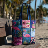 Elemento Rosa Borsa Tote Trapuntata