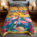 Set di Biancheria da Letto Trapuntata 3 Pezzi Serenità Rosa
