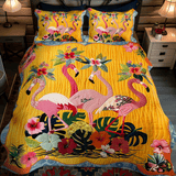 Set di Biancheria da Letto Trapuntata 3 Pezzi Tramonto Rosa