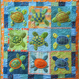 Tartarughe Giocose Coperta Trapuntata