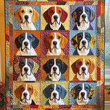 Beagle Giocosi Coperta Trapuntata