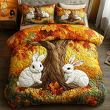 Set di Biancheria da Letto Trapuntata 3 Pezzi Giocoso Rabbits