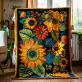 Girasoli Giocosi Coperta Trapuntata