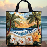Delizia di Plumeria Borsa Tote Trapuntata