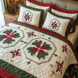 Set di Biancheria da Letto Trapuntata 3 Pezzi Stella di Natale di Medallion