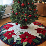 Parata di Stelle di Natale Copri Base per Albero di Natale Trapuntato