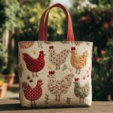 Pulcino a Pois Borsa Tote Trapuntata