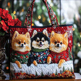 Volpino di Pomerania Borsa Tote Trapuntata
