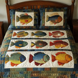 Set di Biancheria da Letto Trapuntata 3 Pezzi Pondside Bluegill