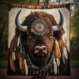 Bisonte Nativo Coperta Trapuntata