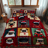 Set di Biancheria da Letto Trapuntata 3 Pezzi Natale del Carlino di Cuddles