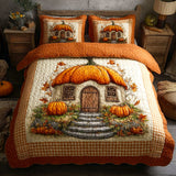 Set di Biancheria da Letto Trapuntata 3 Pezzi Cottage della Zucca