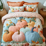 Pumpkin Dreams 3-Piece Quilted Bedding Set NCU0DK9088