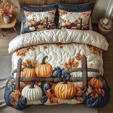 Set di Biancheria da Letto Trapuntata 3 Pezzi Bagliore della Zucca