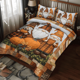 Set di Biancheria da Letto Trapuntata 3 Pezzi Gnomi della Zucca
