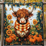 Parata del Raccolto delle Zucche Coperta Trapuntata
