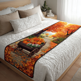 Raccolto di Zucche Runner da Letto Trapuntato