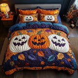 Set di Biancheria da Letto Trapuntata 3 Pezzi Zucca di Hour