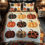 Set di Biancheria da Letto Trapuntata 3 Pezzi Magia della Zucca