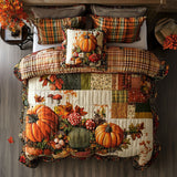 Set di Biancheria da Letto Trapuntata 3 Pezzi Benedizioni della Zucca della Toppa