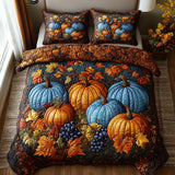Set di Biancheria da Letto Trapuntata 3 Pezzi Sentiero della Zucca