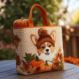 Corgi alle Spezie di Zucca Borsa Tote Trapuntata