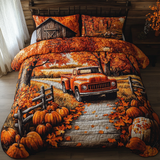 Set di Biancheria da Letto Trapuntata 3 Pezzi Camion della Zucca