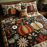 Set di Biancheria da Letto Trapuntata 3 Pezzi Paese delle Meraviglie della Zucca