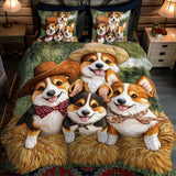 Set di Biancheria da Letto Trapuntata 3 Pezzi Gioia del Cucciolo