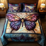 Set di Biancheria da Letto Trapuntata 3 Pezzi Volo Viola