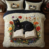 Set di Biancheria da Letto Trapuntata 3 Pezzi Purr e Read