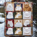 Notte Perfetta da Gatto Coperta Trapuntata
