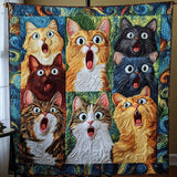 Ritratti Perfetti da Gatto Coperta Trapuntata
