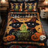 Set di Biancheria da Letto Trapuntata 3 Pezzi Purrfectly Bewitching