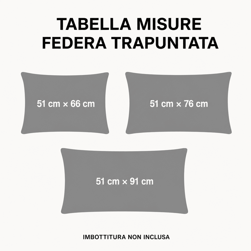 Rifugio della Trota Dorata Federa Trapuntata