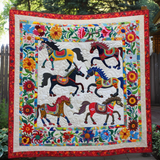 Cavallo Radioso Coperta Trapuntata
