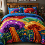 Set di Biancheria da Letto Trapuntata 3 Pezzi Arcobaleno di Caps